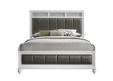 Coaster Barzini Queen Upholstered Panel Bed White Model 205891Q
